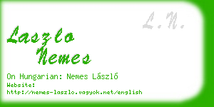 laszlo nemes business card